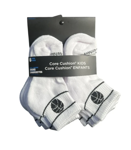 CORE CUSHION KIDS SOCKS 6 PAIRS