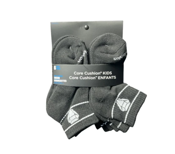 CORE CUSHION KIDS SOCKS 6 PAIRS