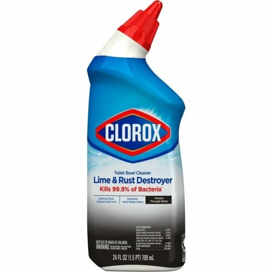 CLOROX LIME AND RUST DESTROYER TOILET BOWL CLEANER 24 FL OZ