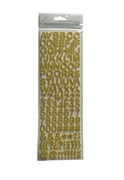 GOLD ALPHABET STICKERS