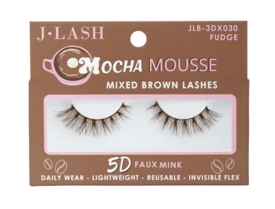 FUDGE MOCHA MOUSSE 5D FAUX MINK BROWN LASHES