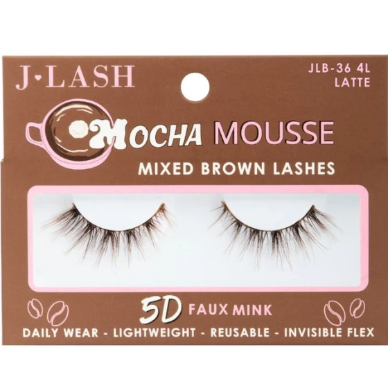 LATTE MOCHA MOUSSES 5D FAUX MINK BROWN LASHES