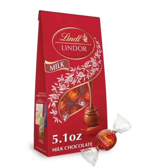 LINDT LINDOR MILK CHOCOLATE 144 G