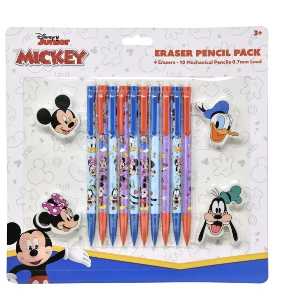 MICKEY MOUSE AND FRIENDS ERASER PENCIL PACK