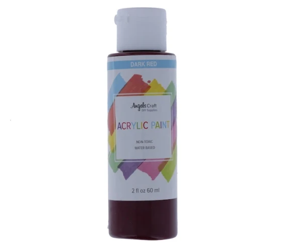 DARK RED ACRYLIC PAINT 2 FL OZ