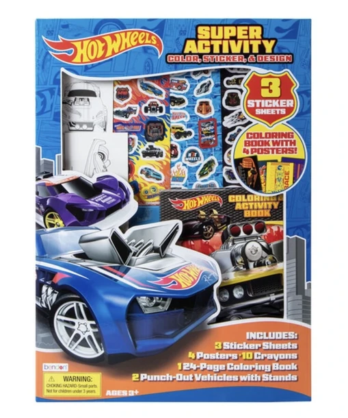 HOT WHEELS SUPER ACTIVIY BOOK
