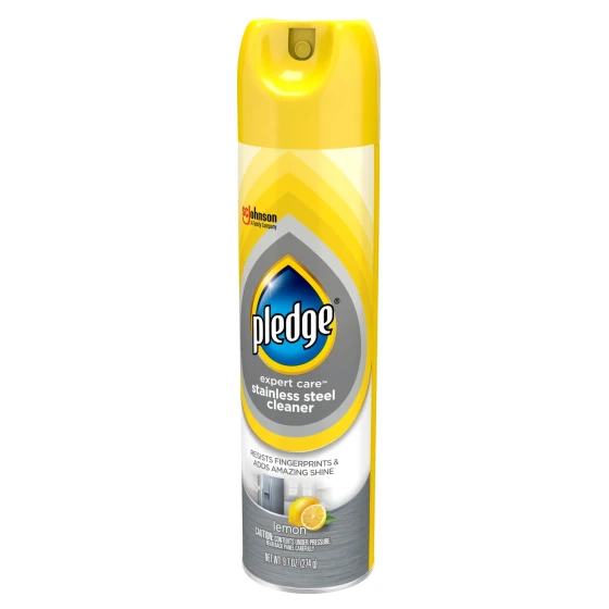 PLEDGE STAINLESS STEEL CLEANER LEMON 9.7 OZ