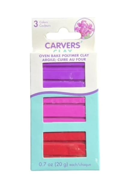 CARVES CLAY 3 COLORS 0.7 OZ XXX