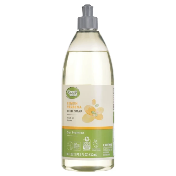 GREAT VALUE LEMON VERBENA DISH SOAP 532 ML
