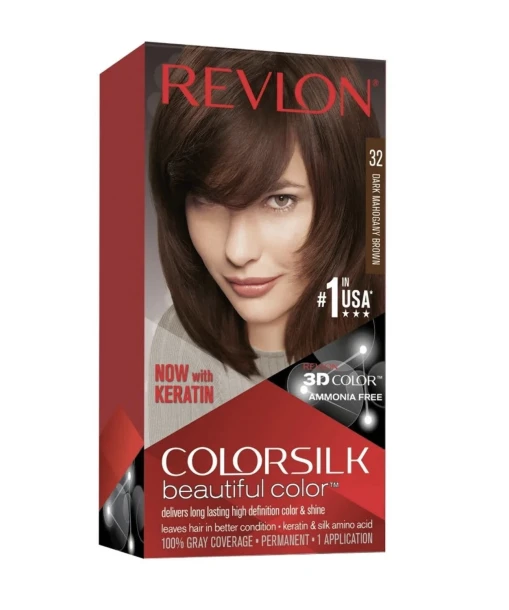 REVLON 32 DARK MAHOGANY BROWN HAIR DYE