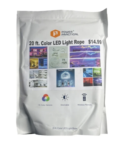 20 FT COLOR LED LIGHT ROPE