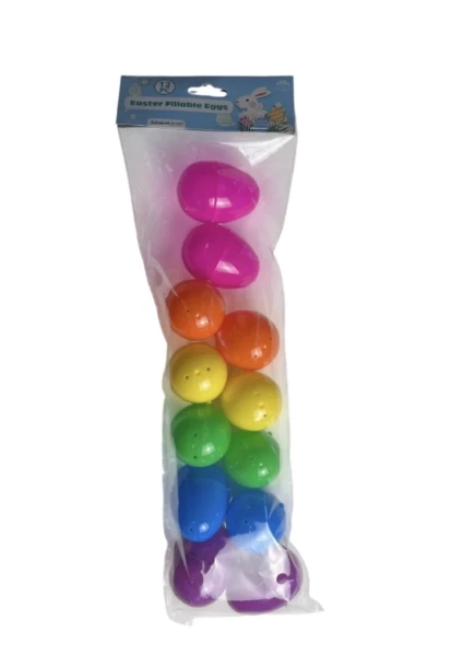 EASTER FILLABLE EGGS 12 COUNT