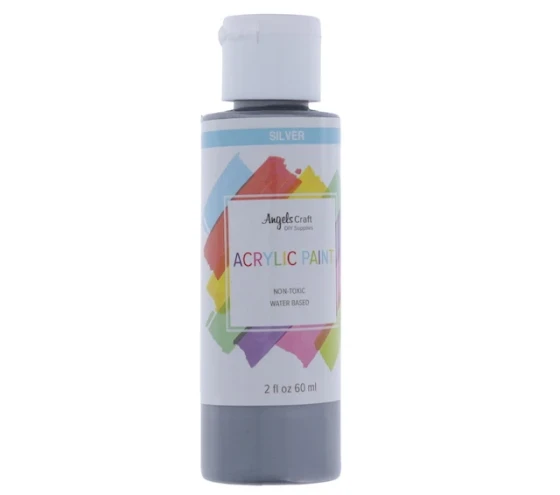 SILVER ACRYLIC PAINT 60 ML