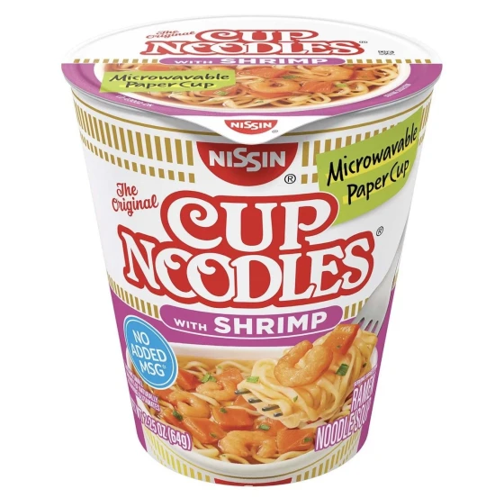 CUP NOODLES SHRIMP 2.5 OZ