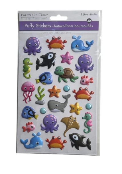 SEA LIFE PUFFY STICKERS
