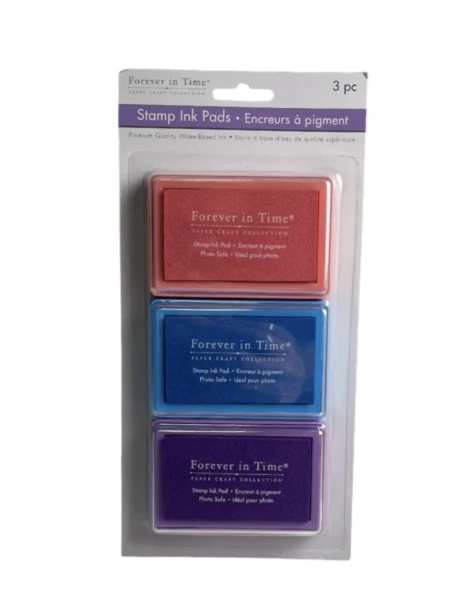 STAMP INK PAD 3 PACK