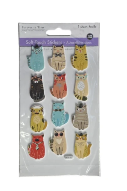 CAT SOFT TOUCH STICKERS