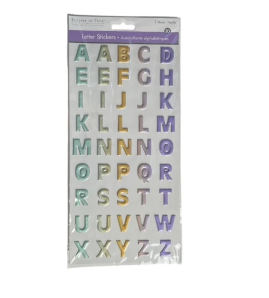 LETTER STICKERS