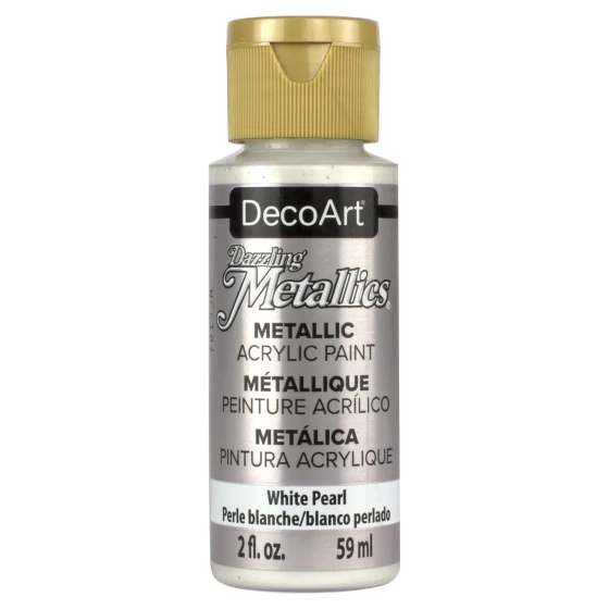 WHITE PEARL METALLIC ACRYLIC PAINT 2 FL OZ