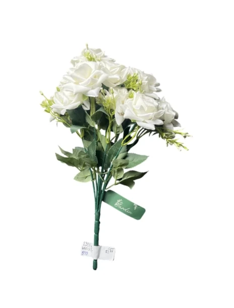 4.99 MEDIUM WHITE ROSE BOUQUET