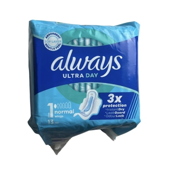 ALWAYS ULTRA DRY PADS 13 PACK
