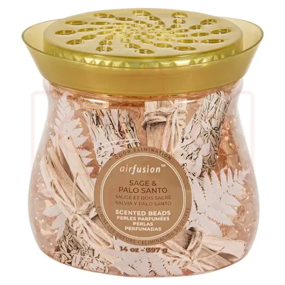 1.99 AIR FUSHION SAGE AND PALO SANTO SCENTED BEADS 14 OZ