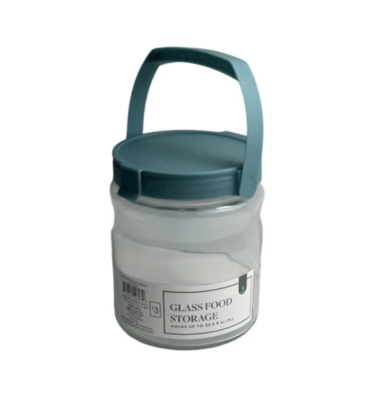 2.99 GLASS FOOD STORAGE CONTAINER 33.8 FL OZ