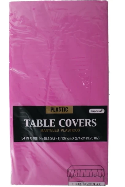 FUCHSIA TABLE COVER 54 X 108 INCH