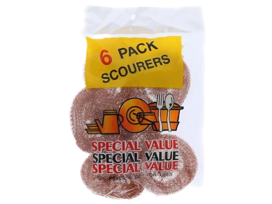 CUPPER SCOURERS 6PC