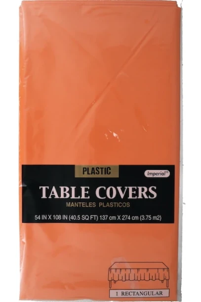 ORANGE TABLE COVER 54 X 108 INCH