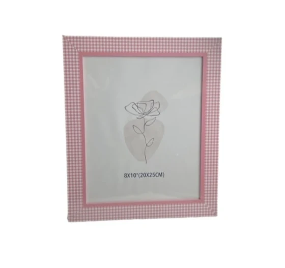 1.99 8 X 10 FRAME PINK AND WHITE