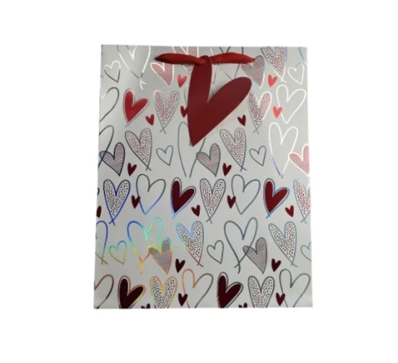 LARGE HEART GIFT BAG