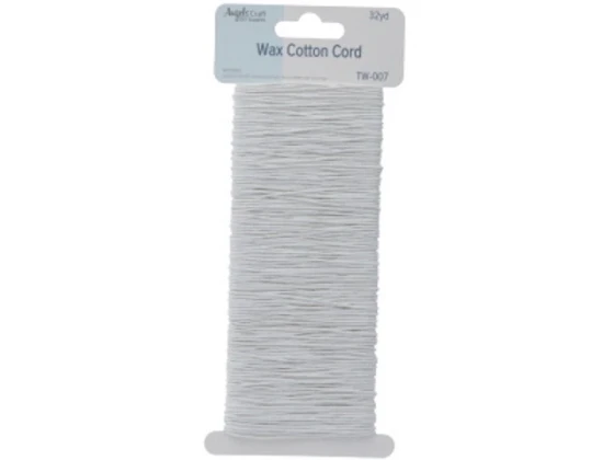 WHITE WAX COTTON CORD