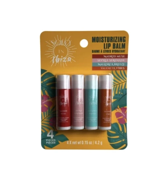 2.99 MOISTURIZING LIP BALM 4 PACK