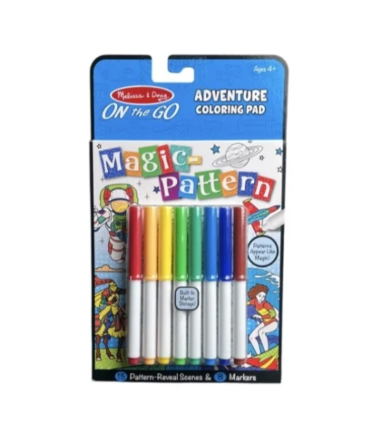 3.99MELISSA AND DOUG ADVENTURE COLORING PAD ON THE GO