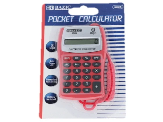 Pocket Size Calculator Neck String