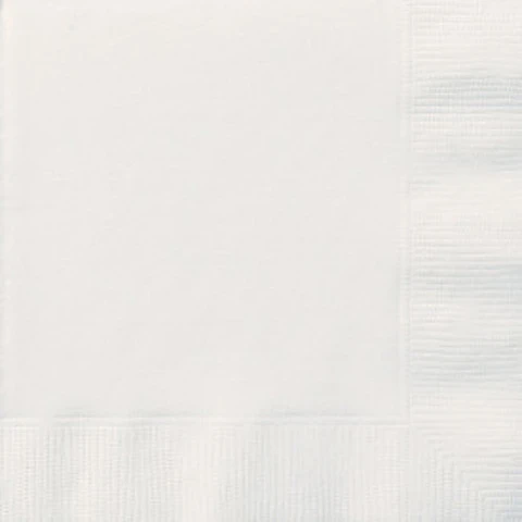 WHITE LUNCHEON NAPKINS