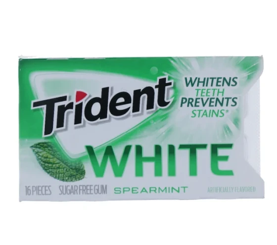 1.99 TRIDENT WHITE SPEARMINT GUM