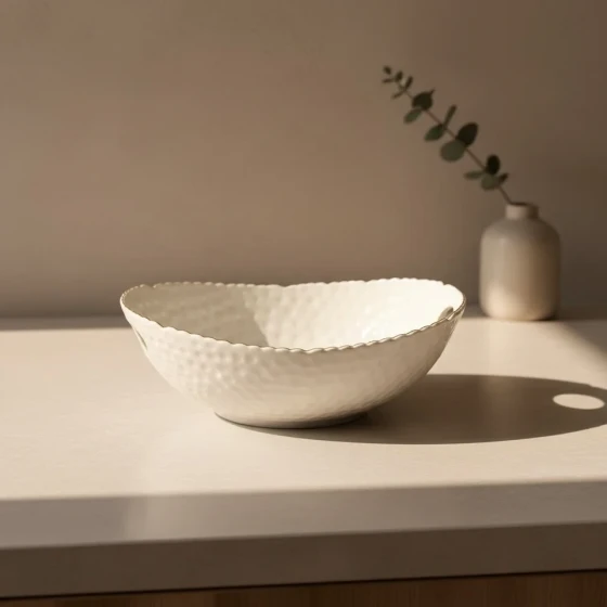 13.99 11.5"x9.2"x4.5"OVAL BOWL-WHITE