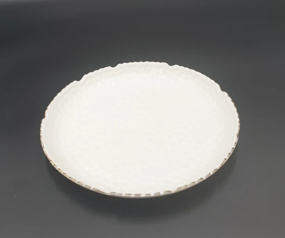 6.49 10" ROUND PLATE-WHITE