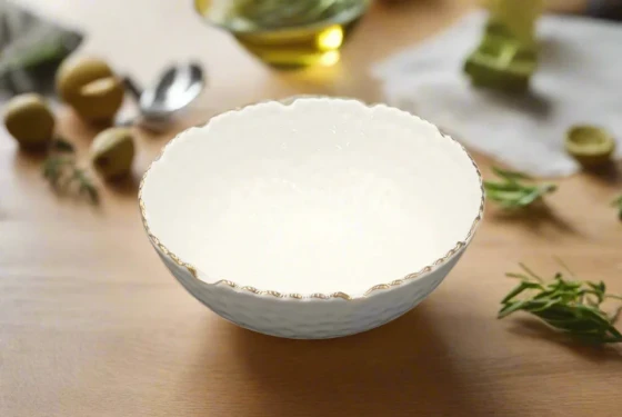 5.99 7"x3" ROUND BOWL-WHITE