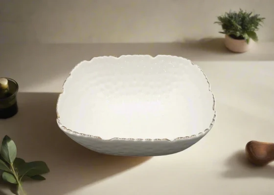 4.99 7.25"x3" SQUARE BOWL-WHITE