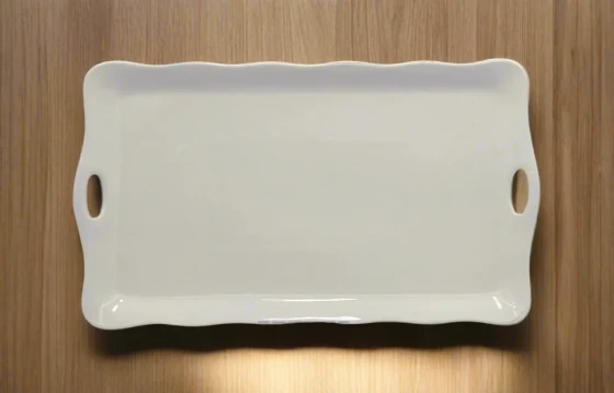 4.99 15"x8.5" PLATTER-WHITE-RECTANGLE