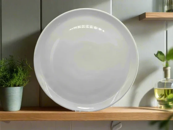 4.99 12.25" PLATTER-ROUND-WHITE