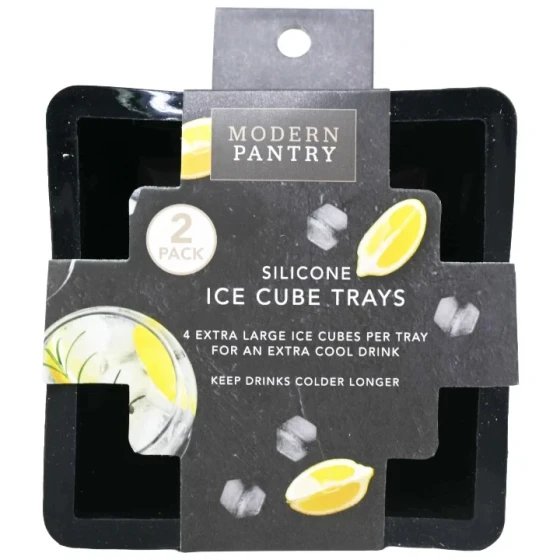 MODERN PANTRY SILICONE ICE CUBE TRAYS 2 PACK