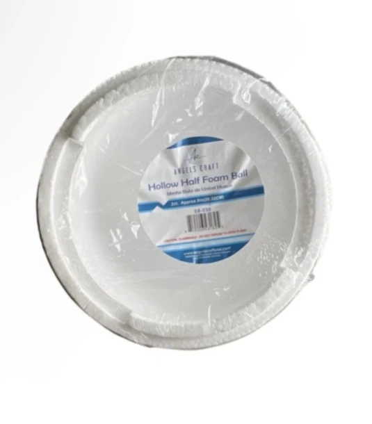 HOLLOW HALF FOAM BALL 2 COUNT 8 INCH