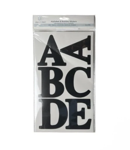 ALPHABET AND NUMBER STICKERS