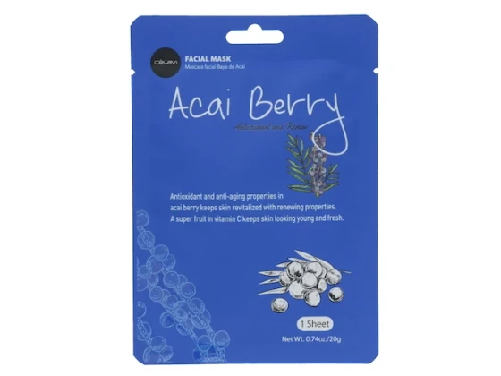 Celavi Acai Berry Facial Face Mask 1 Sheet