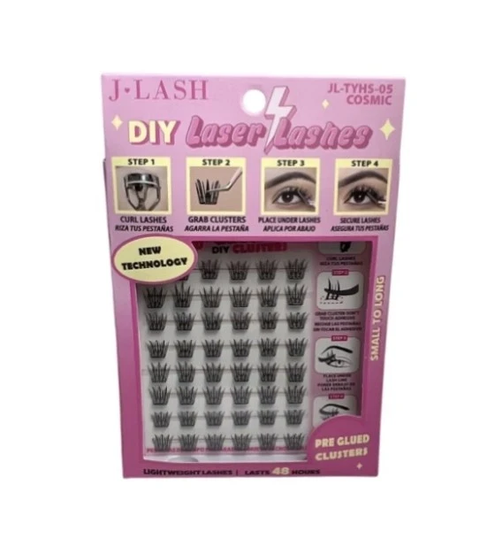 DIY LASER LASHES CLUSTER COSMIC
