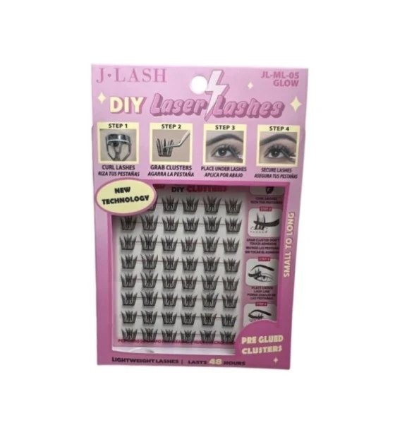DIY LASER LASHES CLUSTER GLOW